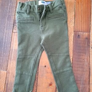 Olive jeggings moto pants
